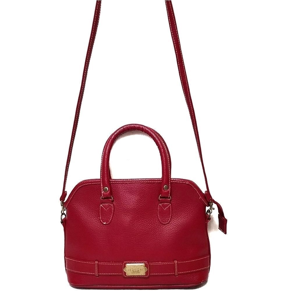 VINTAGE 70s Gitano Red Vegan Leather Crossbody Bag